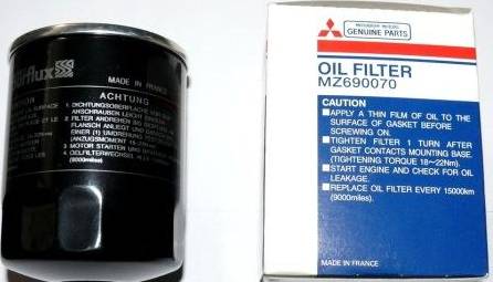 Mitsubishi MZ 690070 - Oljefilter xdelar.se