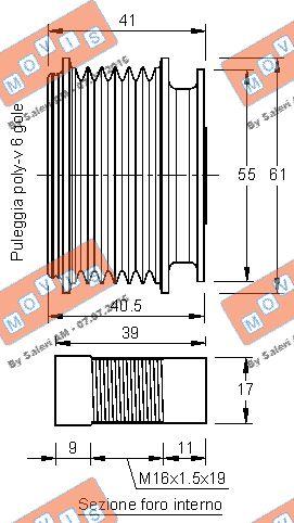 MOVIS AST2694 - Remskiva, generator xdelar.se