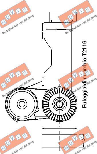 MOVIS AST2187 - Remsträckare, flerspårsrem xdelar.se