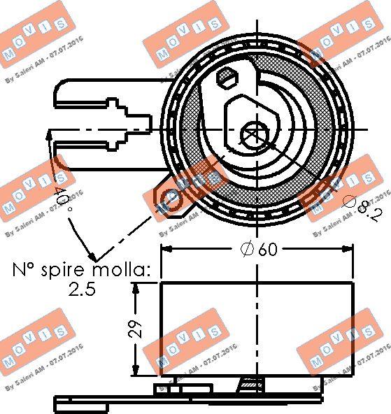 MOVIS AST2179 - Spännrulle, tandrem xdelar.se