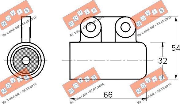 MOVIS AST2302 - Vibrationsdämpare, kuggrem xdelar.se