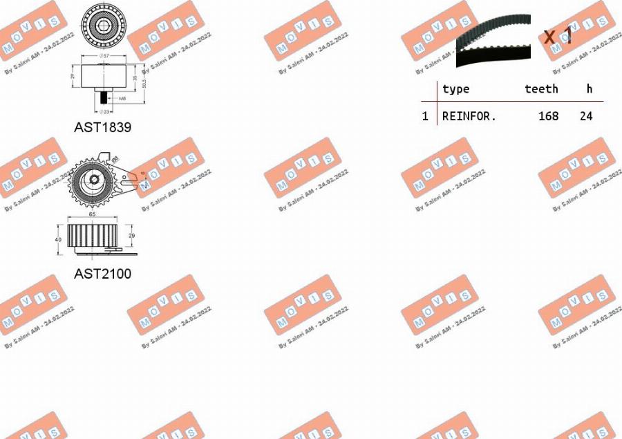 MOVIS ASTK0947 - Tand / styrremssats xdelar.se