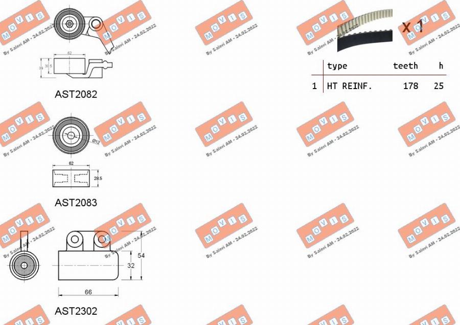 MOVIS ASTK0956C - Tand / styrremssats xdelar.se