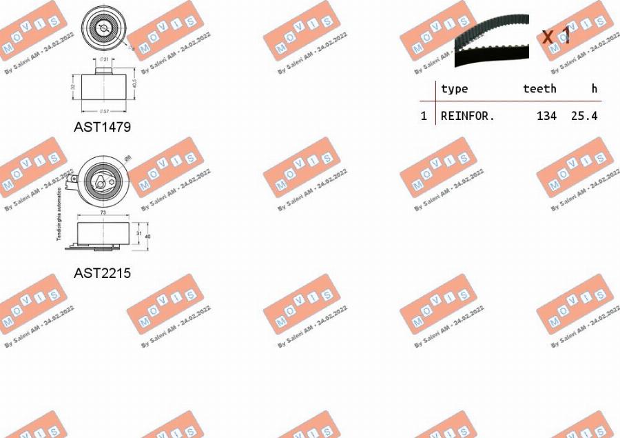 MOVIS ASTK0923 - Tand / styrremssats xdelar.se