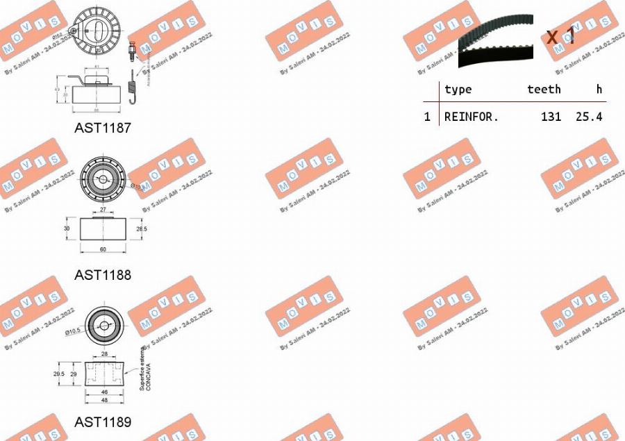 MOVIS ASTK0823 - Tand / styrremssats xdelar.se