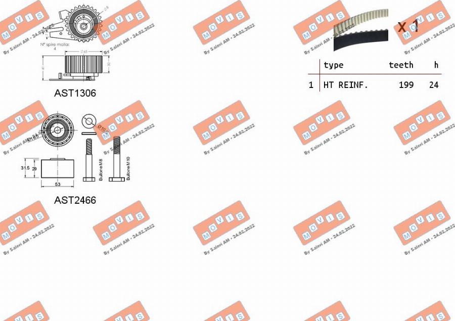 MOVIS ASTK1058 - Tand / styrremssats xdelar.se