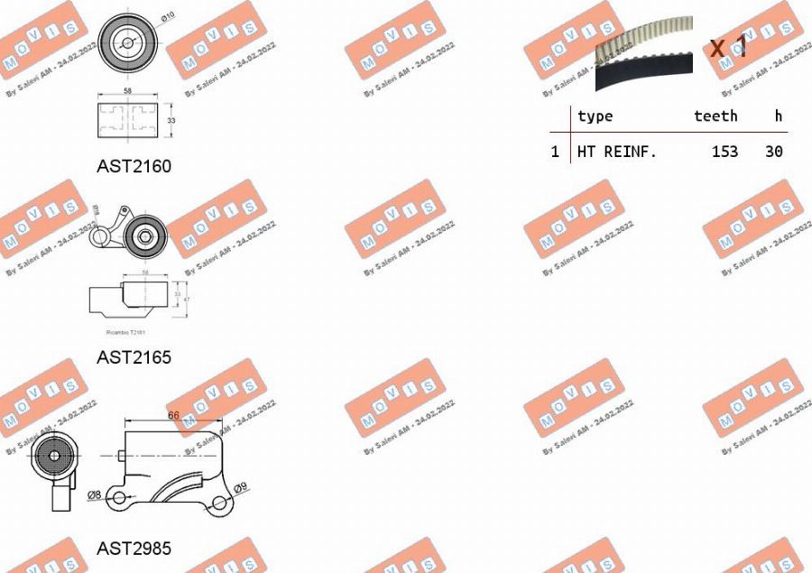 MOVIS ASTK1081C - Tand / styrremssats xdelar.se