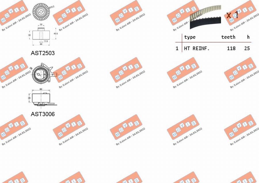 MOVIS ASTK1075 - Tand / styrremssats xdelar.se