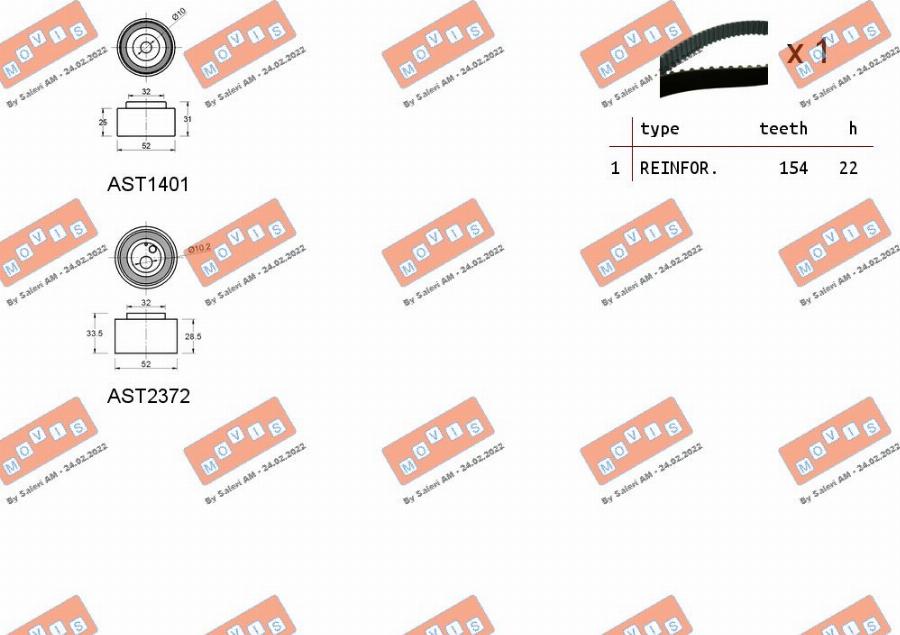 MOVIS ASTK1228 - Tand / styrremssats xdelar.se