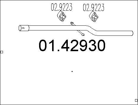 MTS 01.42930 - Avgasrör xdelar.se