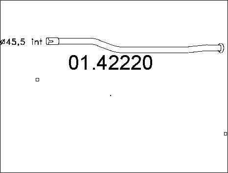 MTS 01.42220 - Avgasrör xdelar.se