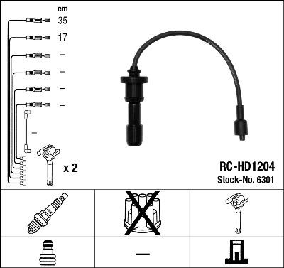 NGK 6301 - Tändkabelsats xdelar.se