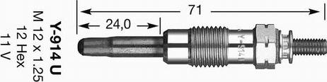 NGK 2643 - Glödstift xdelar.se