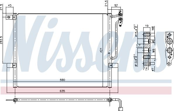 Nissens 94431 - Kondensor, klimatanläggning xdelar.se