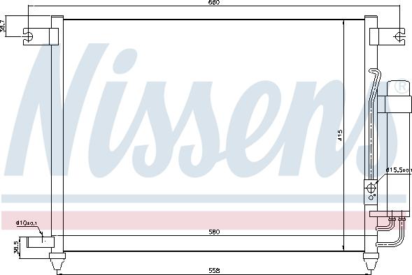 Nissens  94641 - Kondensor, klimatanläggning xdelar.se