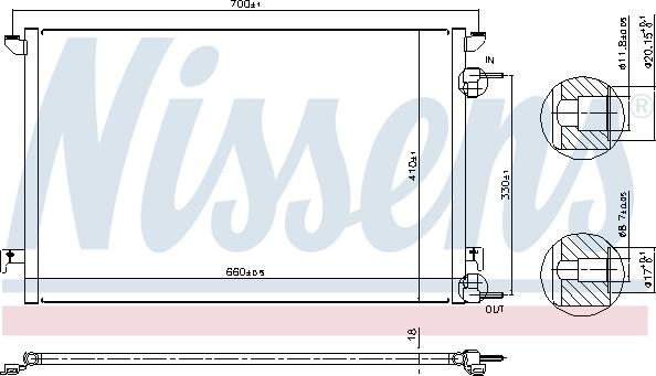 Nissens 94852 - Kondensor, klimatanläggning xdelar.se