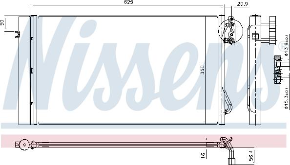 Nissens 94873 - Kondensor, klimatanläggning xdelar.se