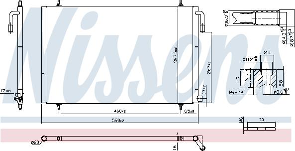 Nissens 94392 - Kondensor, klimatanläggning xdelar.se