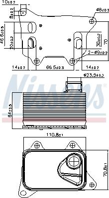 Nissens 90914 - Oljekylare, motor xdelar.se