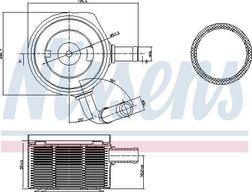 Nissens 90669 - Oljekylare, motor xdelar.se