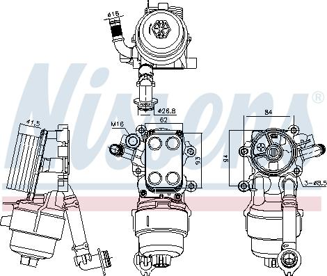 Nissens 91340 - Oljekylare, motor xdelar.se