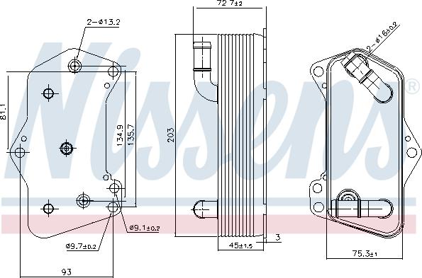 Nissens 91281 - Oljekylare, automatisk transmission xdelar.se