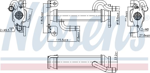 Nissens 989400 - Kylare, avgasåterföring xdelar.se