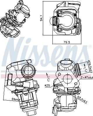 Nissens 98150 - Agr-Ventil xdelar.se