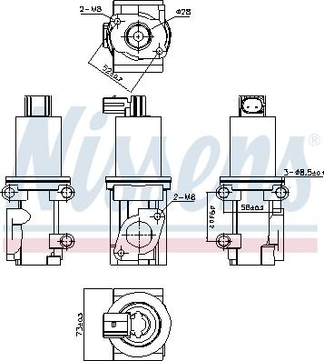 Nissens 98185 - Agr-Ventil xdelar.se