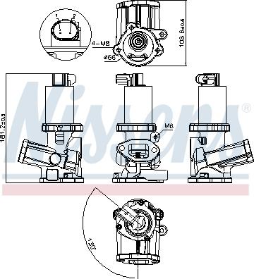 Nissens 98175 - Agr-Ventil xdelar.se