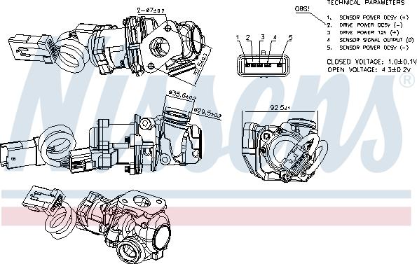 Nissens 98244 - Agr-Ventil xdelar.se