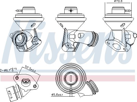 Nissens 98228 - Agr-Ventil xdelar.se