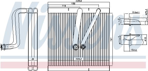 Nissens 92321 - Förångare, klimatanläggning xdelar.se