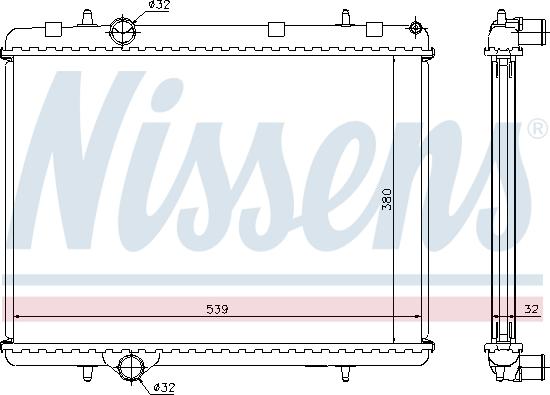 Nissens 636006 - Kylare, motorkylning xdelar.se