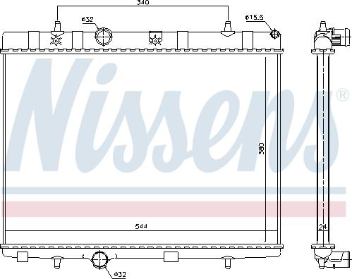 Nissens 636007 - Kylare, motorkylning xdelar.se