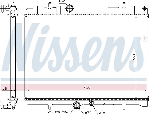 Nissens 63607A - Kylare, motorkylning xdelar.se