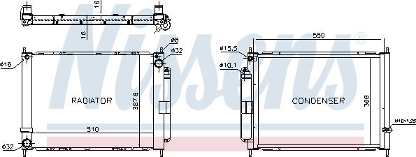 Nissens 637636 - Kylmodul xdelar.se