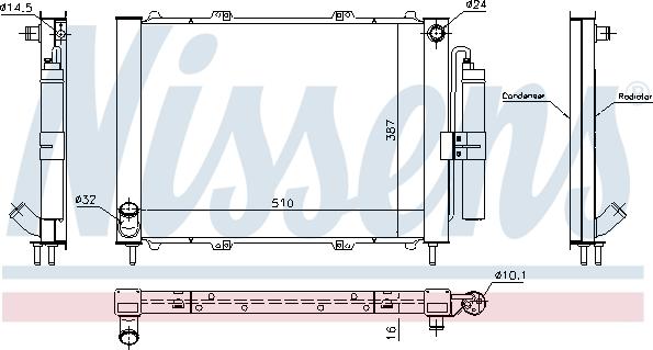 Nissens 637637 - Kylmodul xdelar.se