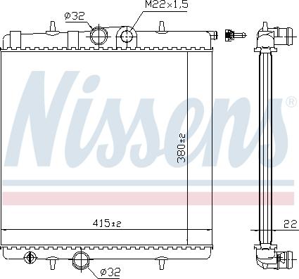 Nissens 63708A - Kylare, motorkylning xdelar.se