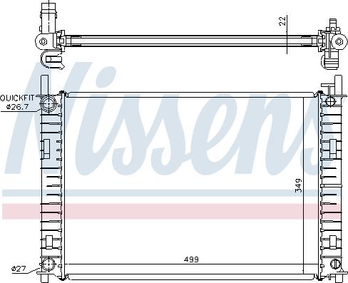 Nissens 62027A - Kylare, motorkylning xdelar.se