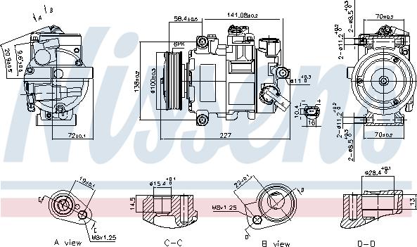 Nissens 89415 - Kompressor, klimatanläggning xdelar.se