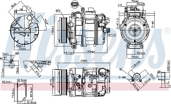 Nissens 89599 - Kompressor, klimatanläggning xdelar.se