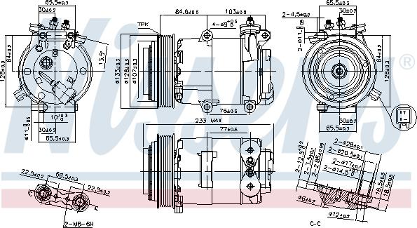 Nissens 89569 - Kompressor, klimatanläggning xdelar.se