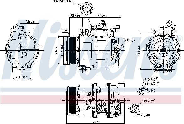 Nissens 89520 - Kompressor, klimatanläggning xdelar.se