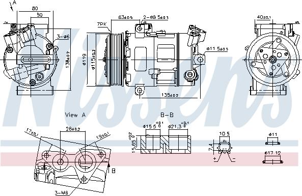 Nissens 890947 - Kompressor, klimatanläggning xdelar.se