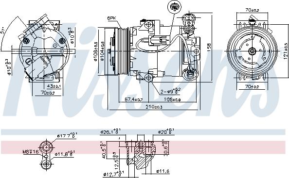 Nissens 89096 - Kompressor, klimatanläggning xdelar.se