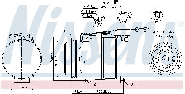 Nissens 89045 - Kompressor, klimatanläggning xdelar.se