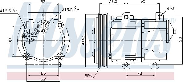 Nissens 89059 - Kompressor, klimatanläggning xdelar.se