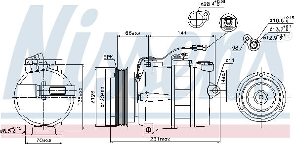 Nissens 89054 - Kompressor, klimatanläggning xdelar.se