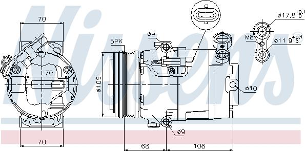 Nissens 89050 - Kompressor, klimatanläggning xdelar.se